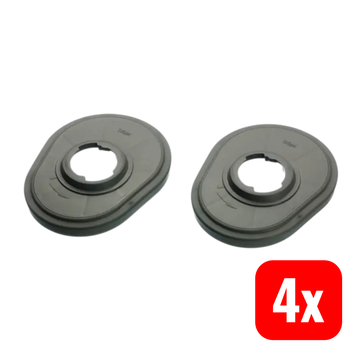 Dräger Adapter Paar Verbindung Filter Einsatz Bajonett Atemschutz 4 SETS - 4026056015900