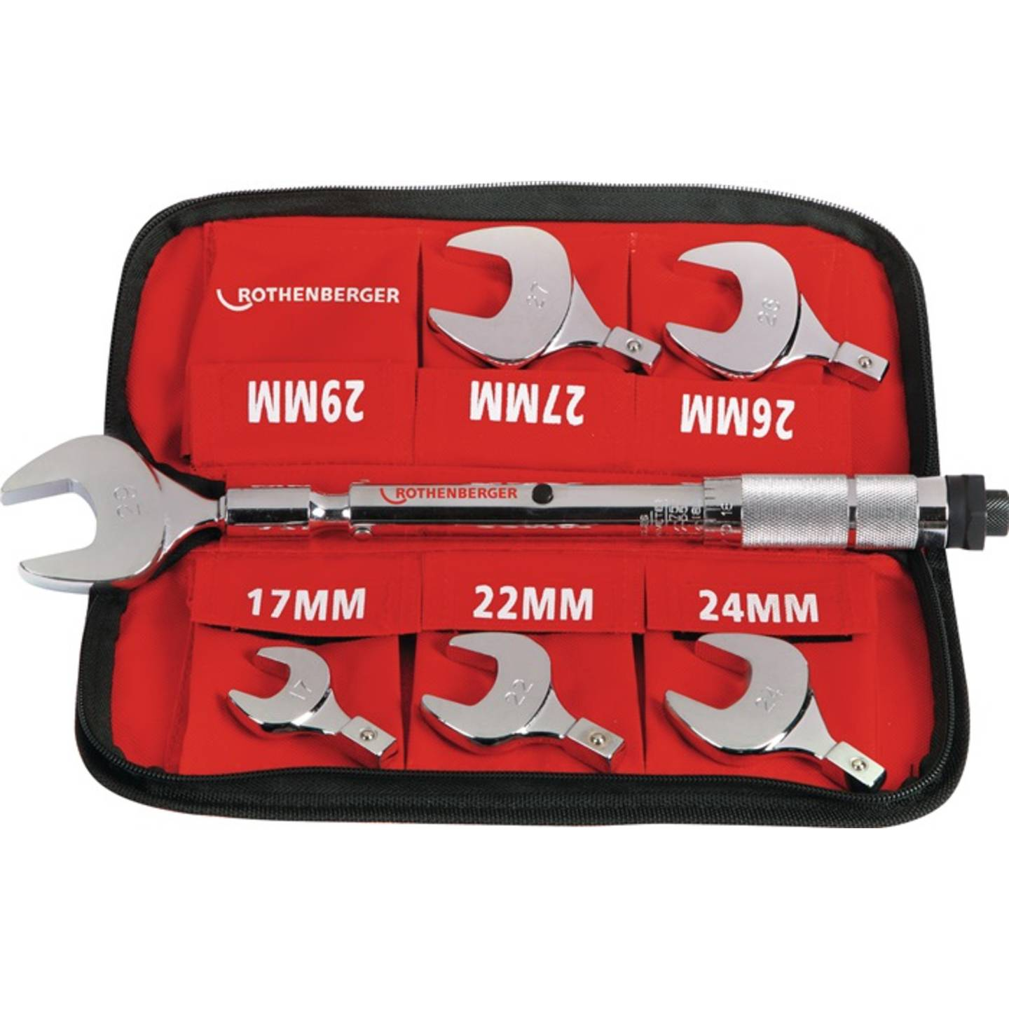 B-Ware Rothenberger Drehmomentschlüssel Set Gabelschlüssel Bördelverbindung 17 29 Mm - 4004625750018