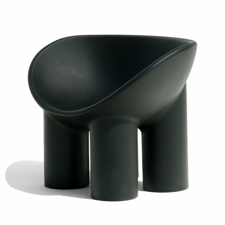 Driade Roly Poly Armchair Graphitschwarz Stuhl Armlehnenstuhl Sessel Küchenstuhl B-Ware
