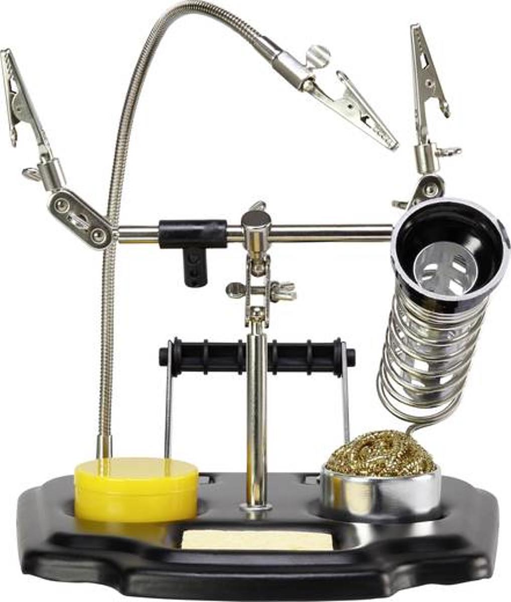 B-Ware Toolcraft Dritte Hand Zd 10 Y Lötkolbenständer M.Clip Halterung Löthilfe Löthand