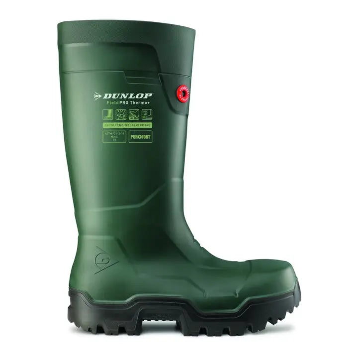 B-Ware Dunlop Stiefel Sicherheitsstiefel Field Pro Thermo Purofort S5 L Grün Größe 49 - 8713197054061