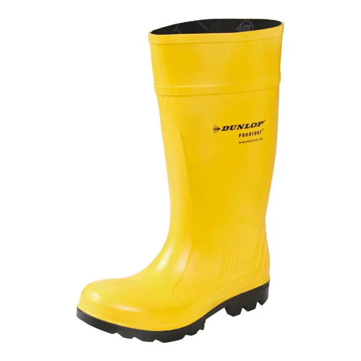 B-Ware Dunlop Sicherheitsstiefel Arbeitsschuhe Purofort Professional Stiefel Gelb Eu 40 - 8713197011521