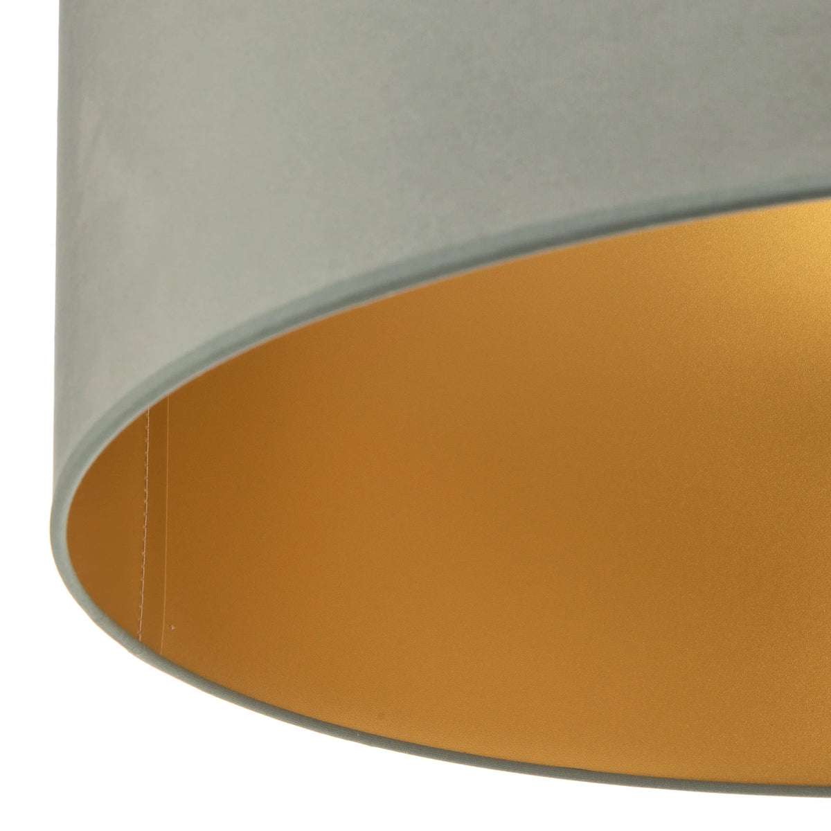 Duolla Deckenleuchte Deckenlampe Golden Roller Lampe E27 mintgrün gold Samt 60cm - 5903689183673