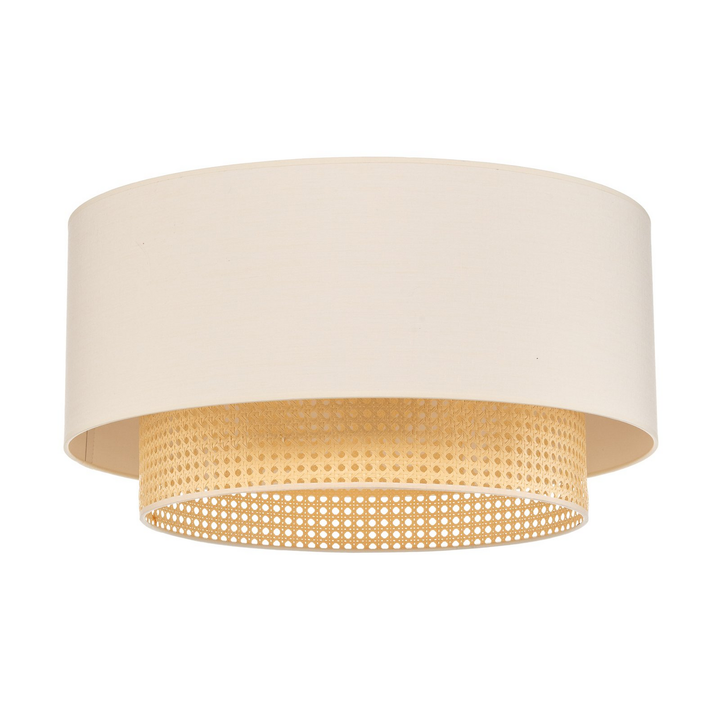 Duolla Deckenleuchte Hängelampe Boho Rattanlampe Creme Weiß 60cm Siehe Text/Foto B-Ware - 5903689189736
