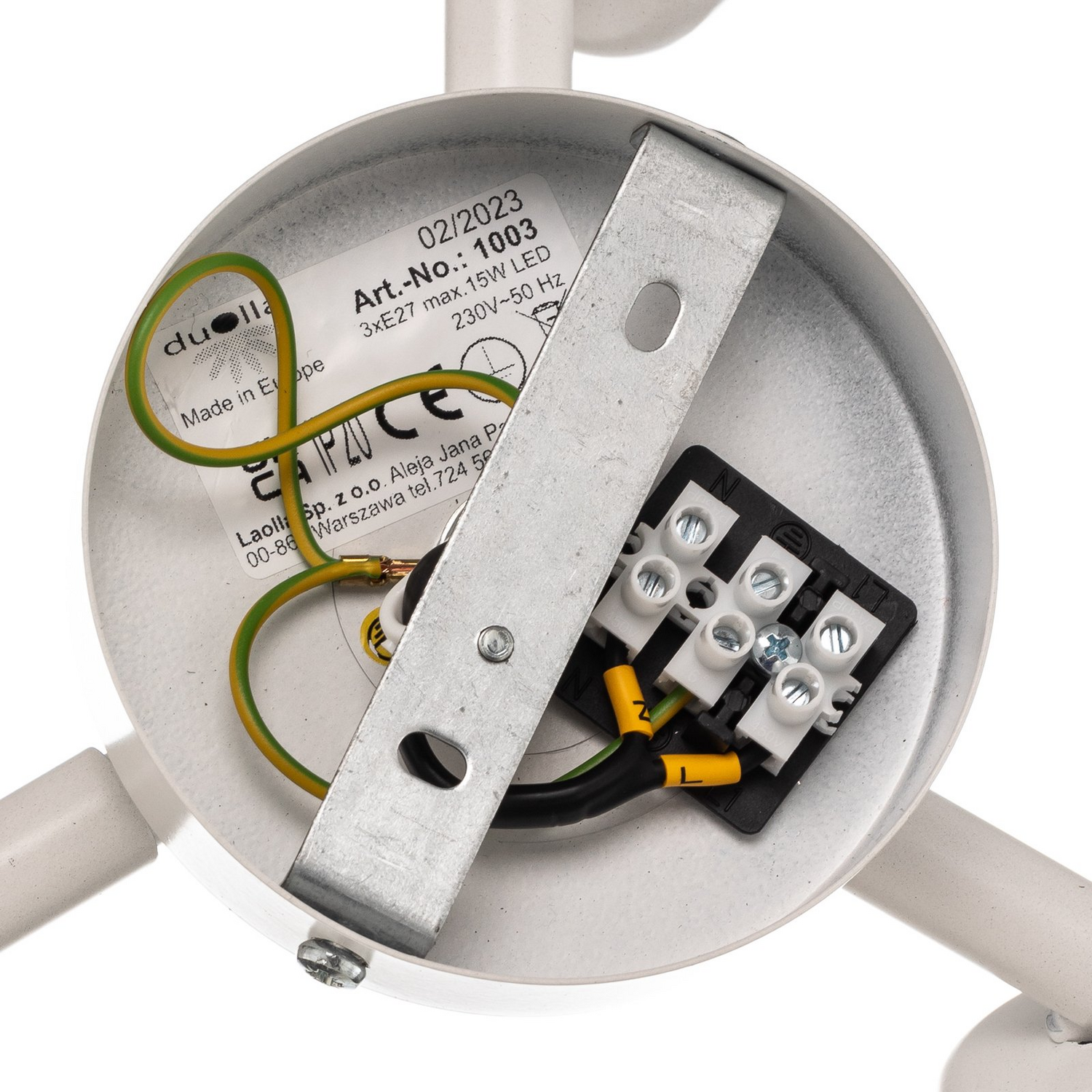 B-Ware Duolla Deckenleuchte Hängelampe Boho Rattanlampe Creme Weiß 60 Cm Baumwolle - 5903689189736