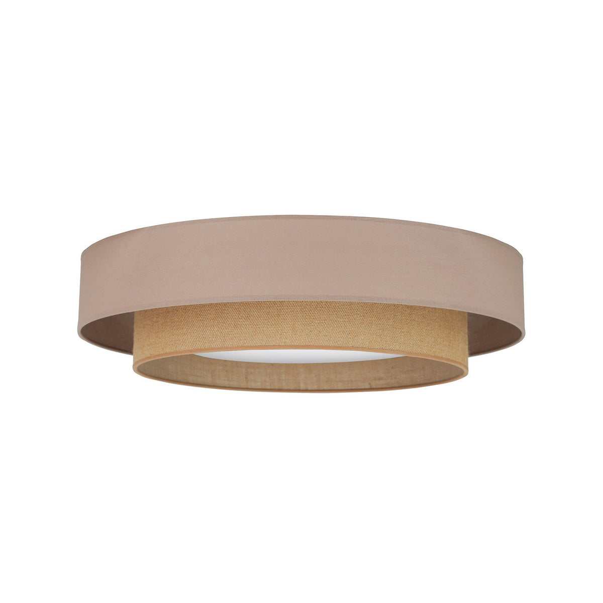 Duolla Deckenleuchte Deckenlampe LED Textil braun Luneta Fernbedienung dimm617 - 5905317606363