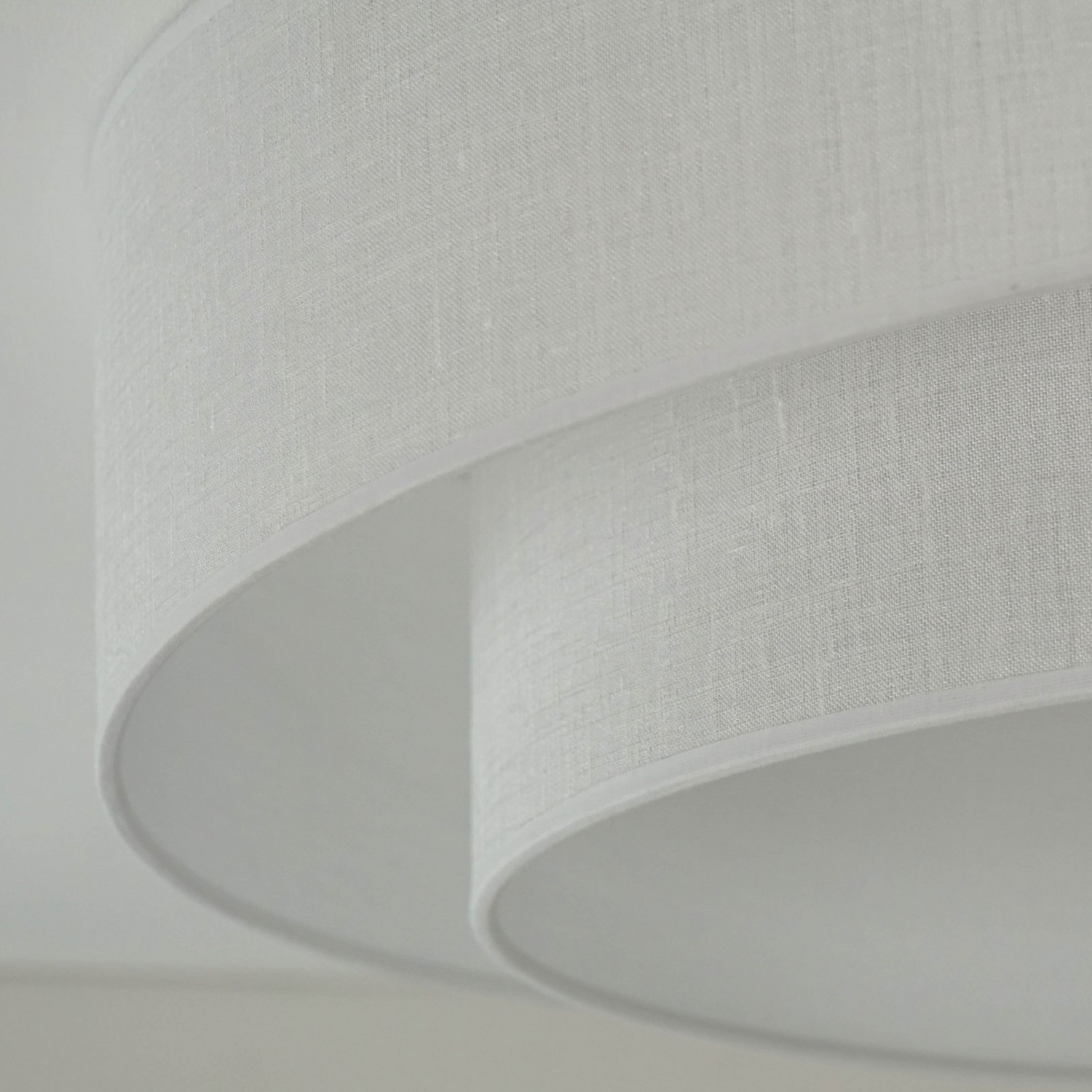 Duolla Led Deckenleuchte Lampe Leuchte Fernbedienung Weiß 60cm Dimmbar Textil    B-Ware