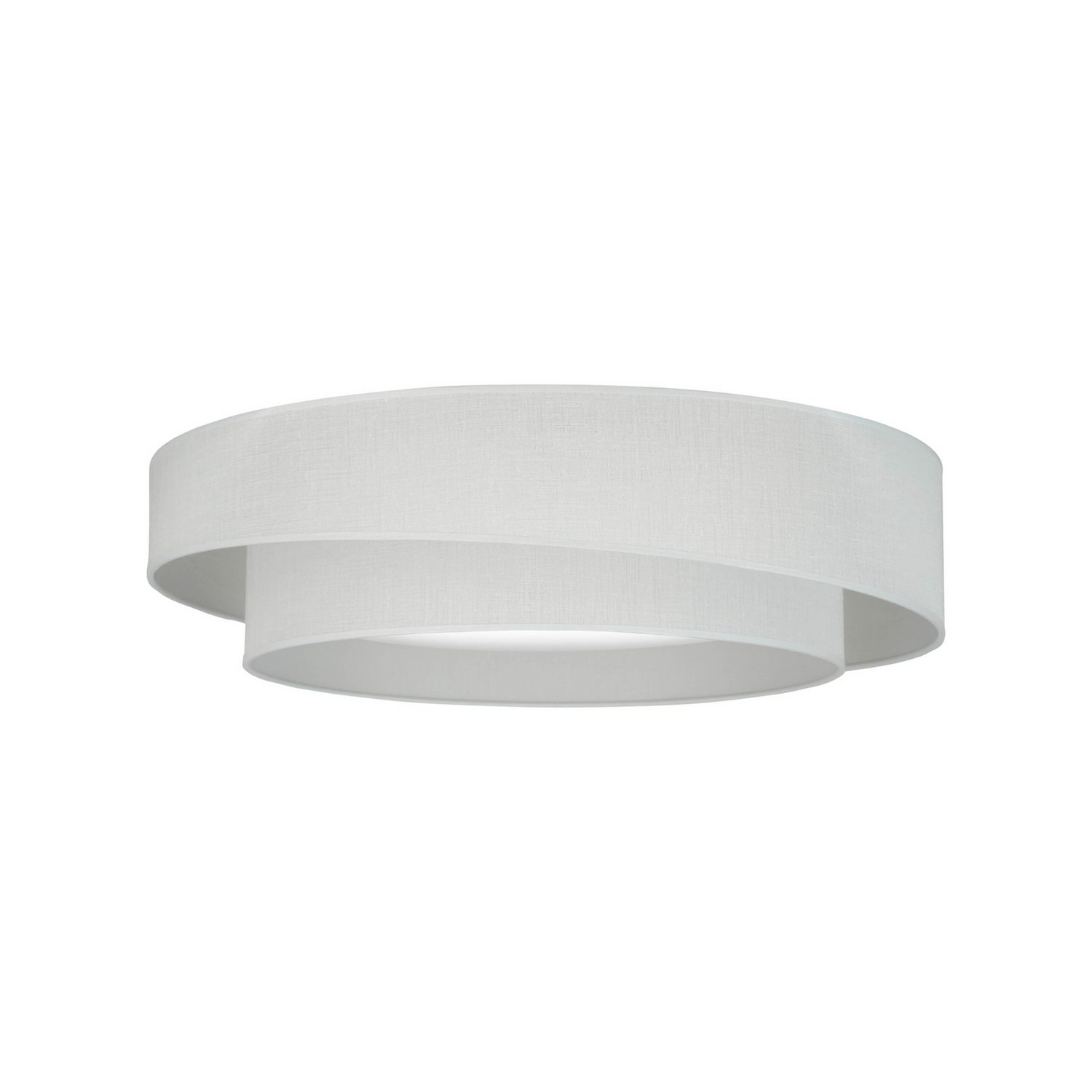 Duolla Led Deckenleuchte Lampe Leuchte Fernbedienung Weiß 60cm Dimmbar Textil    B-Ware