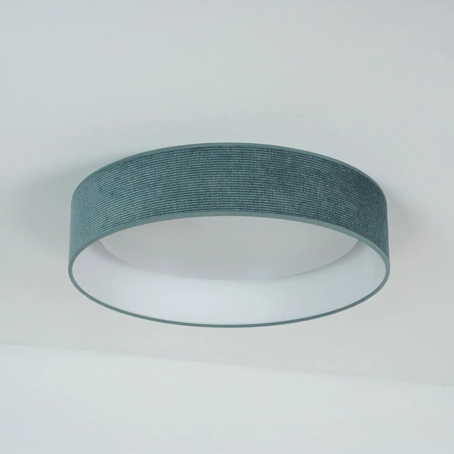 B-Ware Duolla Led Deckenleuchte Plafond Lampe Mintgrün Stoff ø 45 Cm 3 Step - 5905317606509