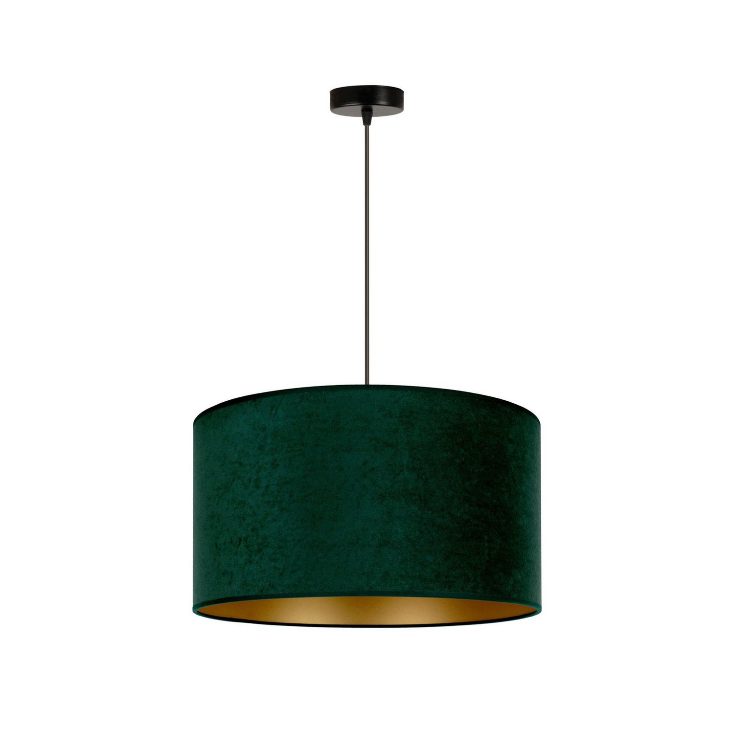 B-Ware Duolla Pendellampe Hängelampe Golden Roller Dunkelgrün Gold Esszimmerlampe - 5903689181235