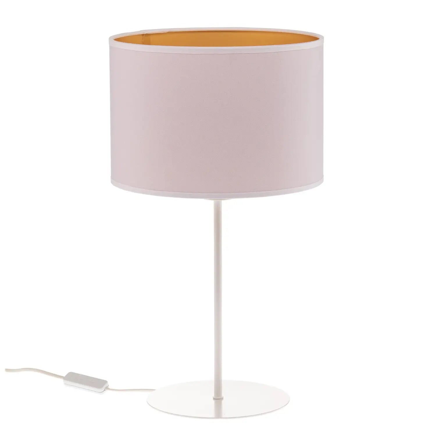 B-Ware Duolla Tischleuchte Tischlampe Roller Weiß Metall Schalter 50 Cm Siehe Text - 5903689182881