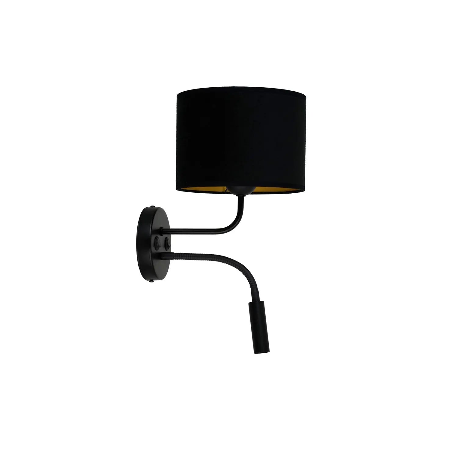 B-Ware Duolla Wandleuchte Leuchte Lampe Schwarz Samt Leselicht Metall E27 G9 2flg - 5905317606776