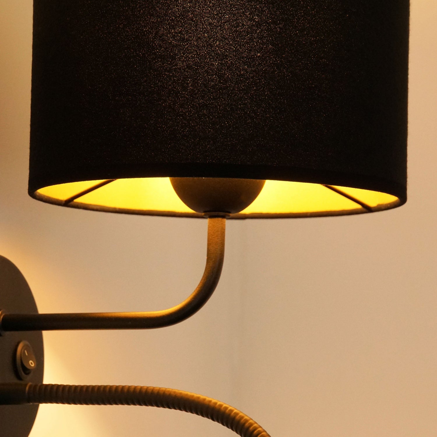 B-Ware Duolla Wandleuchte Leuchte Lampe Schwarz Samt Leselicht Metall E27 G9 2flg - 5905317606776