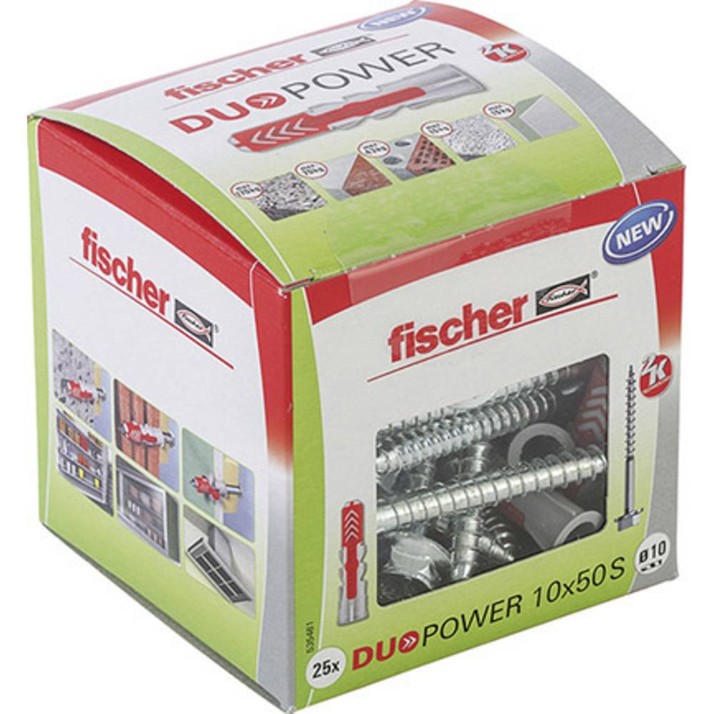 B-Ware Fischer Duopower 535461 10x50 S Dübel Ld 2 Komponenten 50mm 10mm 25er Pack 5 Sets - 4048962239904