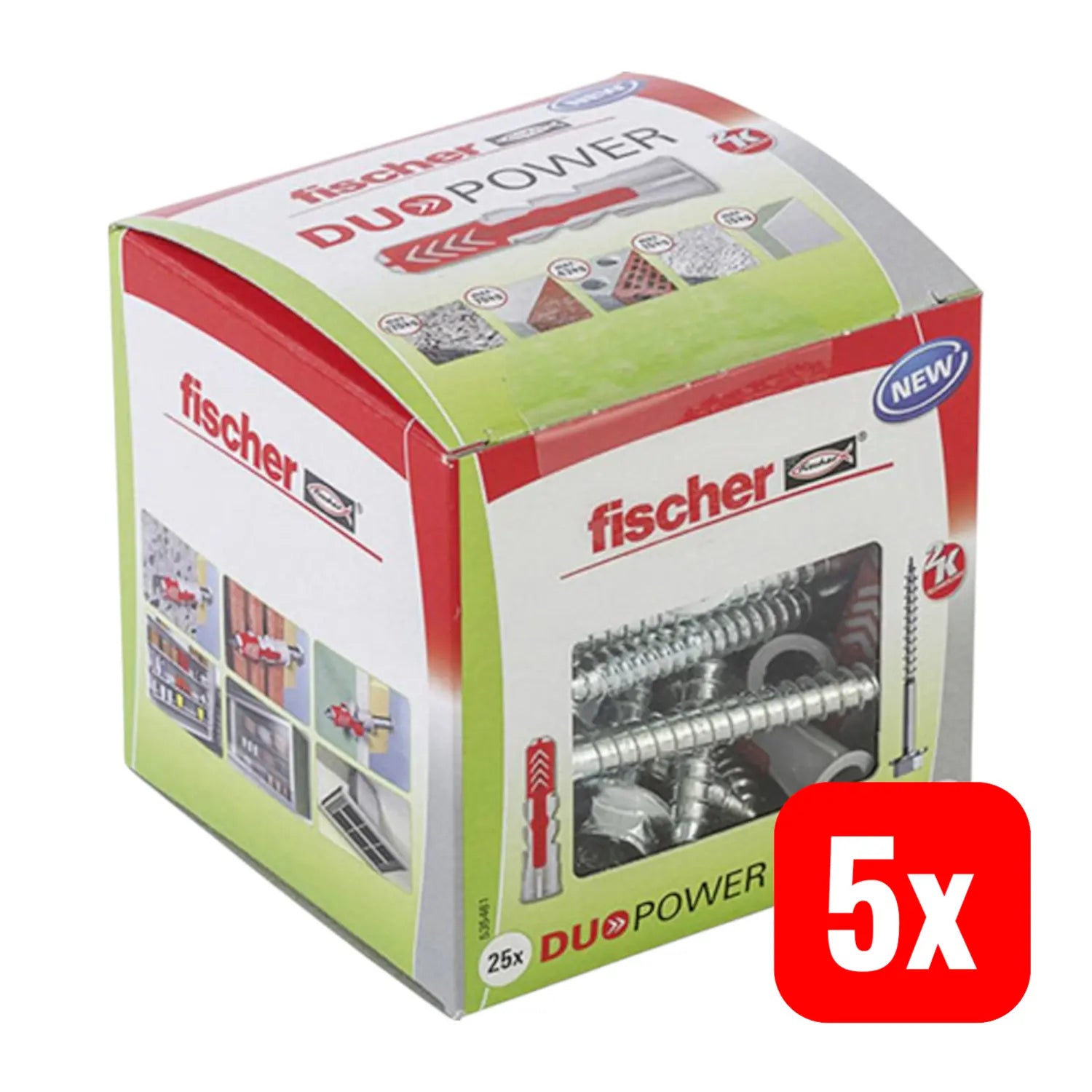B-Ware Fischer Duopower 535461 10x50 S Dübel Ld 2 Komponenten 50mm 10mm 25er Pack 5 Sets - 4048962239904