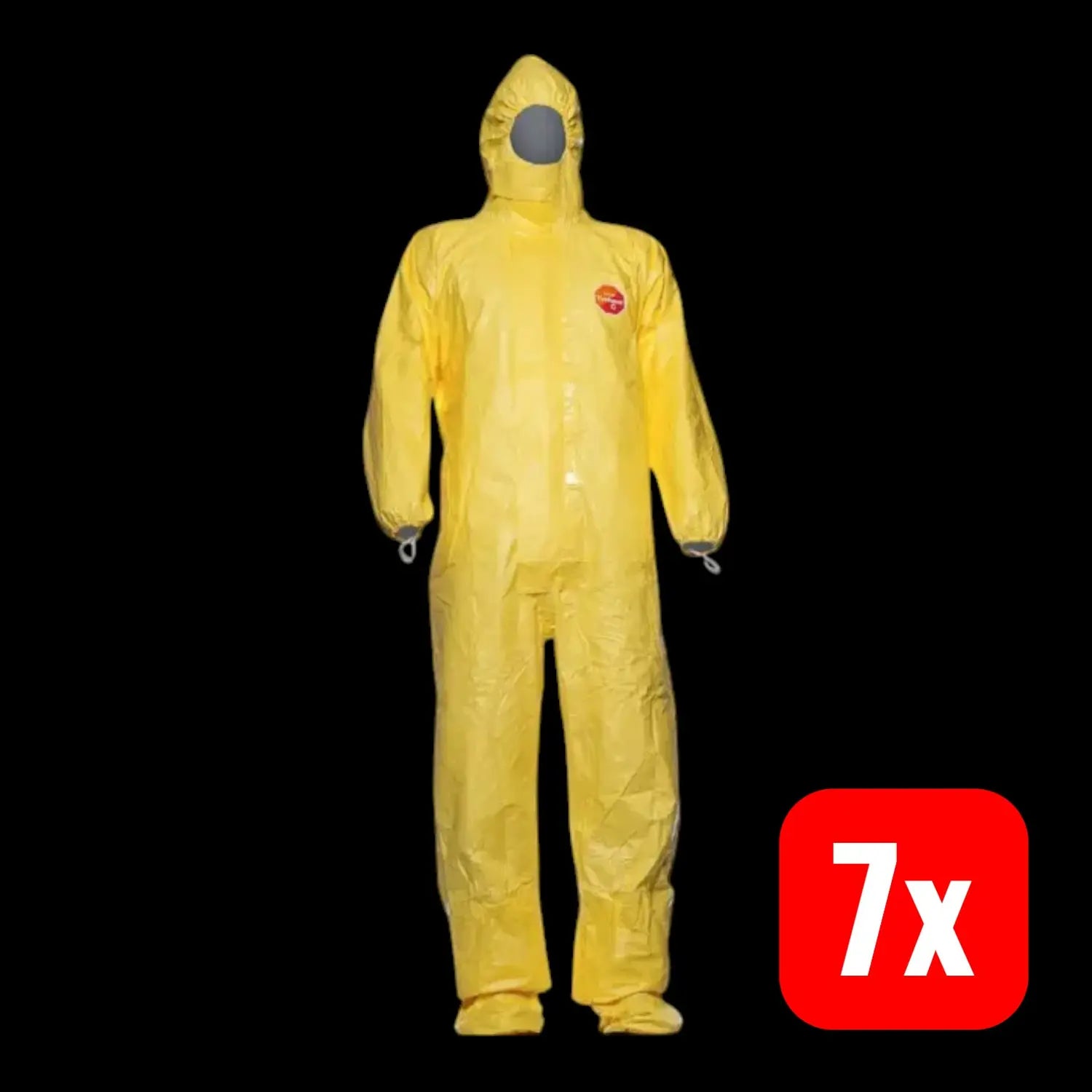 B-Ware Dupont Schutzoverall Anzug Tychem 2000 C Gelb Unisex Größe Xl  7 Stück - 5450208004655