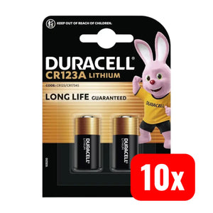 B-Ware Duracell Fotobatterie Batterie 1400 M Ah 3 V Cr123 A Lithium 2er Pack 10 Sets