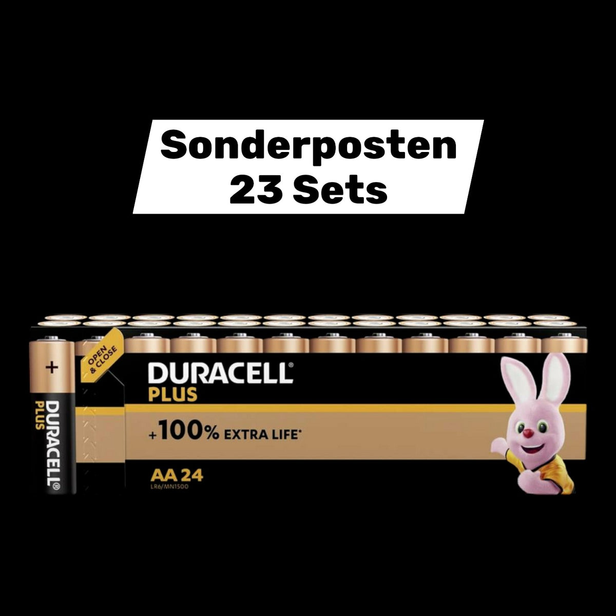 Duracell Plus Power Mignon AA-Batterie Alkali-Mangan 1.5 V 24er Set 23 SETS - 5000394141322