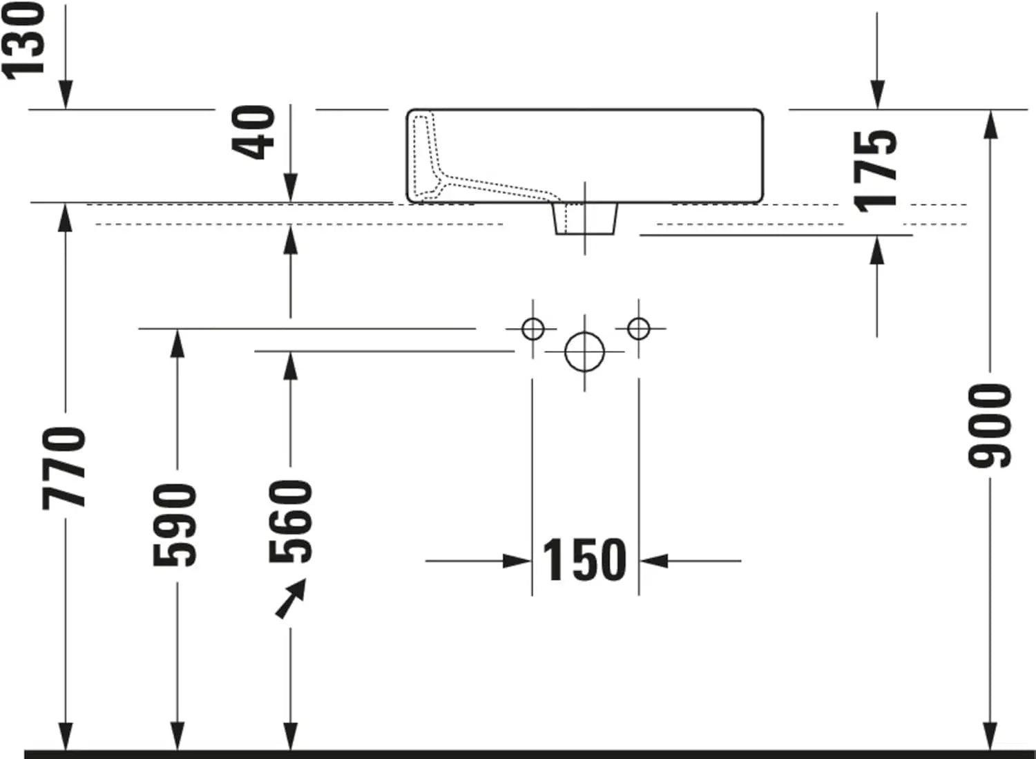 B-Ware Duravit Aufsatzbecken Waschschale Waschtisch Vero 50x47cm Weiß Rechteckig - 4021534434150
