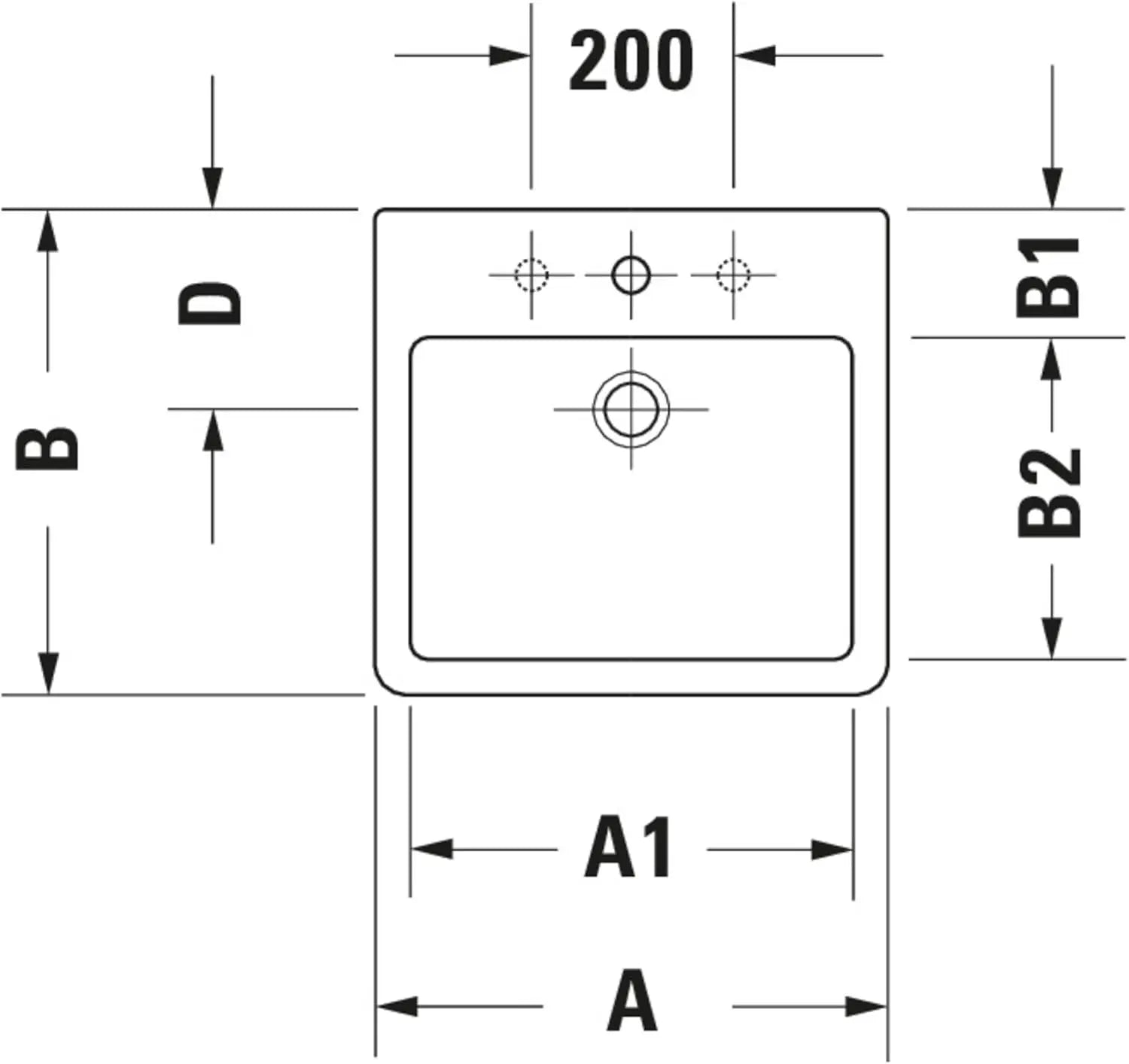 B-Ware Duravit Aufsatzbecken Waschschale Waschtisch Vero 50x47cm Weiß Rechteckig - 4021534434150