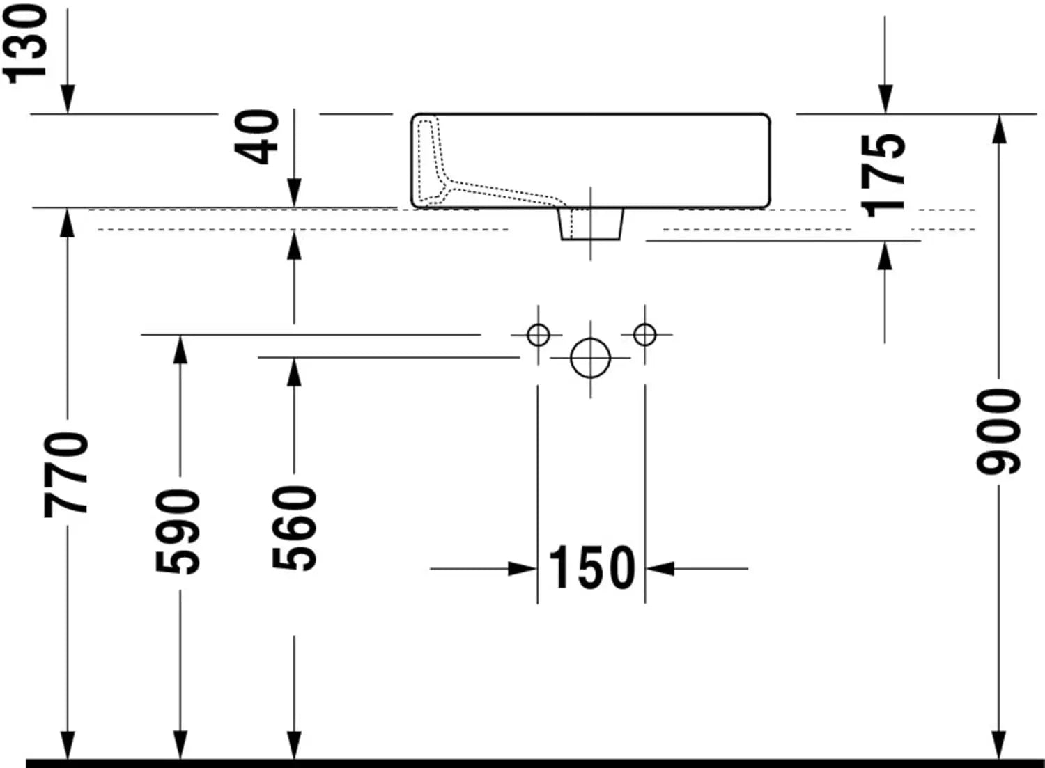 B-Ware Duravit Aufsatzbecken Waschschale Waschtisch Vero 50x47cm Weiß Rechteckig - 4021534434150