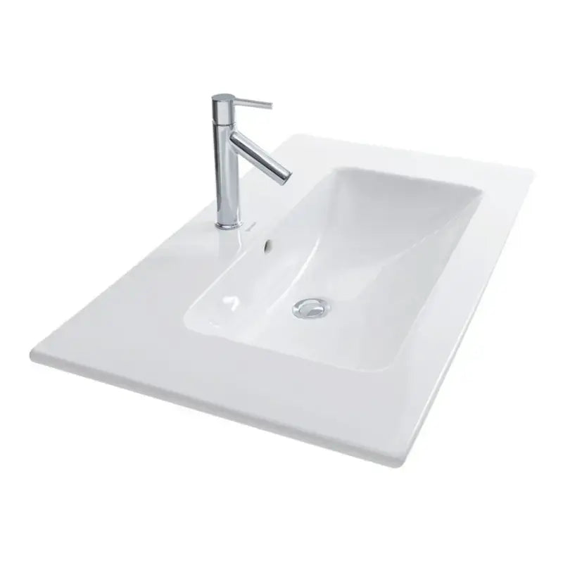 B-Ware Duravit Möbelwaschtisch Waschbecken Me By Starck Weiß Hahnlochbank überlauf - 4021534966538