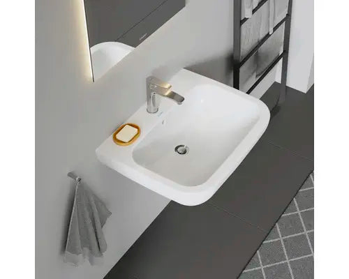 Duravit Waschtisch Waschbecken D-Code 65x50cm Wandmontage Hahnlochbank 7 STÜCK - 4021534344046