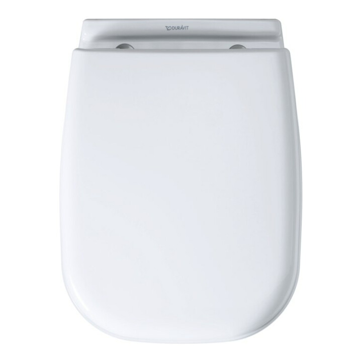 B-Ware Duravit Wc Sitz Toilettendeckel Wand Wc Compact Duroplast Edelstahl Weiß - 4021534966279