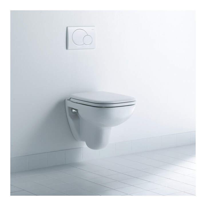B-Ware Duravit Wc Sitz Toilettendeckel Wand Wc Compact Duroplast Edelstahl Weiß - 4021534966279