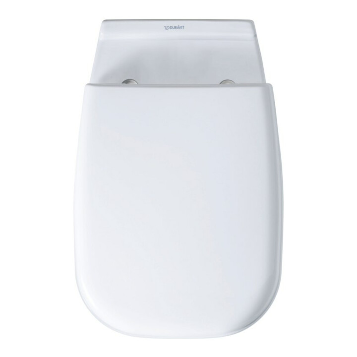 B-Ware Duravit Wc Sitz Toilettendeckel Wand Wc Compact Duroplast Edelstahl Weiß - 4021534966279