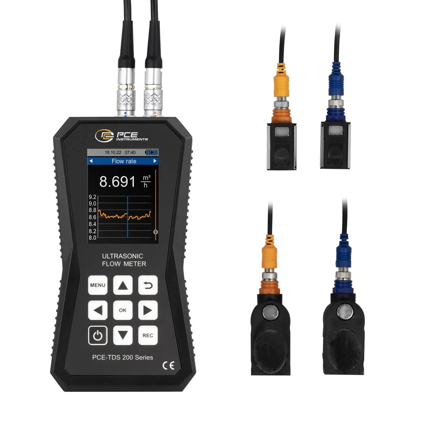 B-Ware Pce Instruments Ultraschall Durchflussmessgerät Mit Durchflusssensoren Sensoren  - 4250348731517