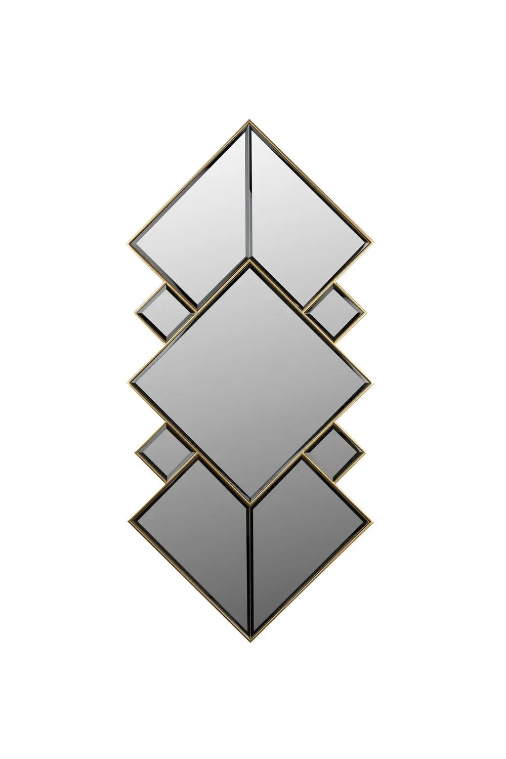 B-Ware Dutchbone Miyu Spiegel Wandspiegel Glas Goldrahmen Vintage Design 107x51cm - 8718548083905