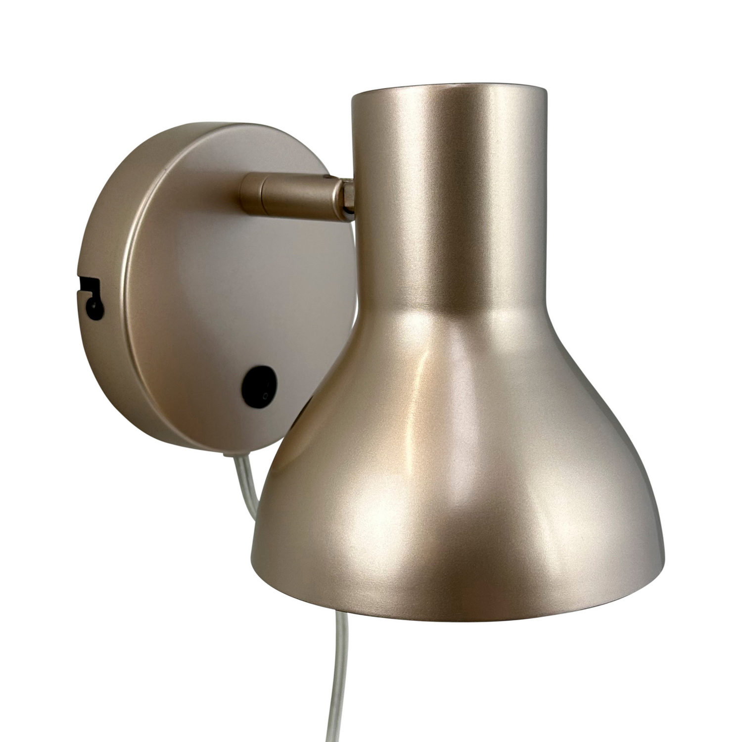 B-Ware Dyberg Larsen Bob Wandlampe Leuchte Wandleuchte Metallfinish Beige E27 - 5704709071457