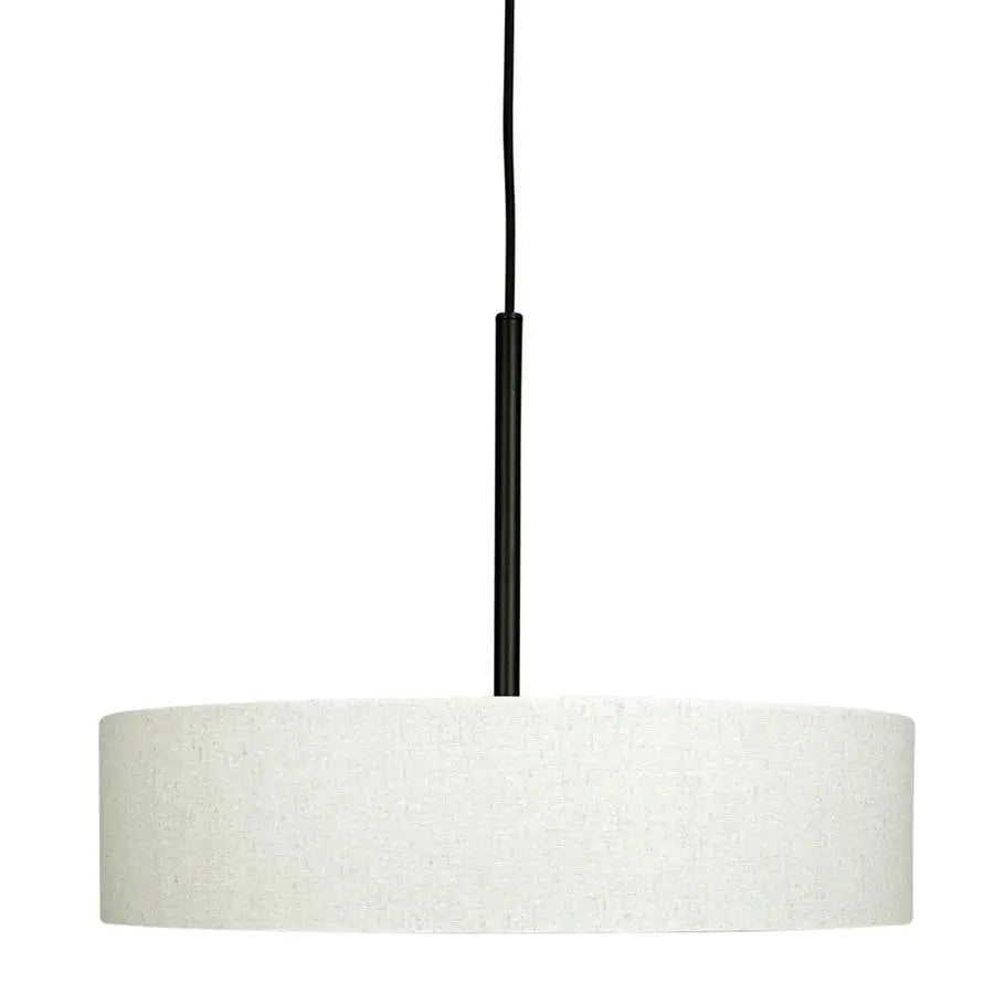 B-Ware Dyberg Larsen Pendelleuchte Hängelampe Calix Stoffschirm Natur Schwarz 3 Flg 757 - 5704709091400