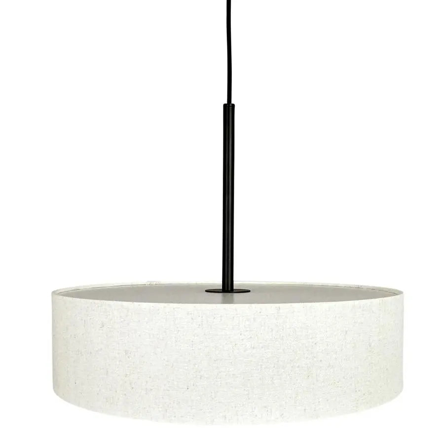 B-Ware Dyberg Larsen Pendelleuchte Hängelampe Calix Stoffschirm Natur Schwarz 3 Flg 757 - 5704709091400