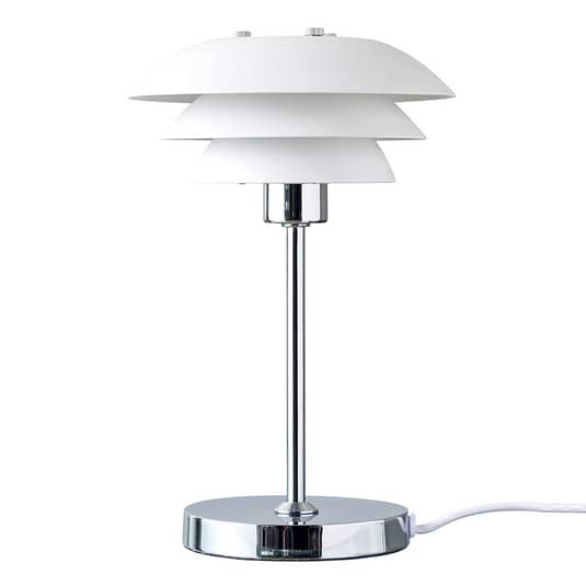 Dyberg Larsen DL16 Tischleuchte Schreibtischlampe Bürotischlampe G9 weiß 2 STÜCK - 5704709070849