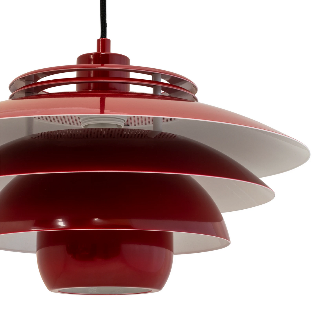 Dyberg Larsen Ejka Hängelampe Pendelleuchte Lampe Metall Dunkelrot Esszimmer B-Ware - 5704709064749