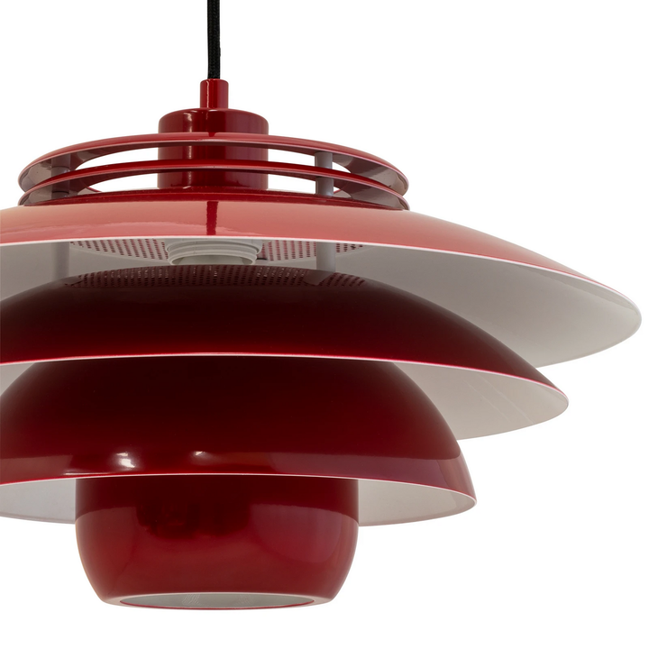 Dyberg Larsen Ejka Hängelampe Pendelleuchte Lampe Metall Dunkelrot Esszimmer B-Ware - 5704709064749