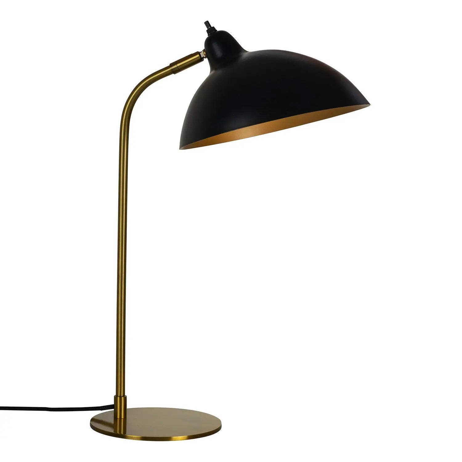 B-Ware Dyberg Larsen Tischleuchte Schreibtischlampe Futura Messing Schwarz Matt E14 Led - 5704709072201