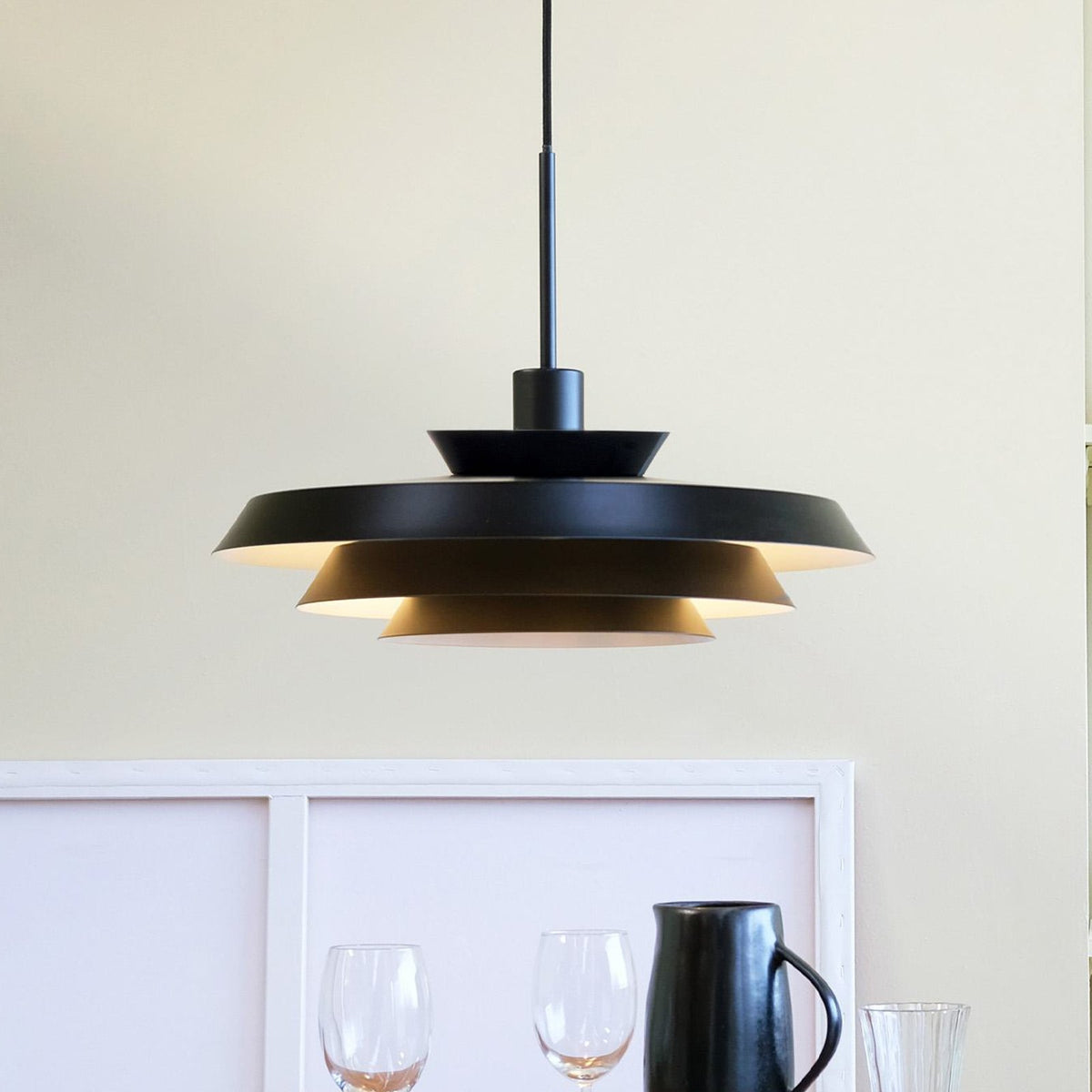 Dyberg Larsen Hängelampe DL44 schwarz Metall 45 cm Lampe Leuchte SIEHE TEXT/FOTO - 5704709090519