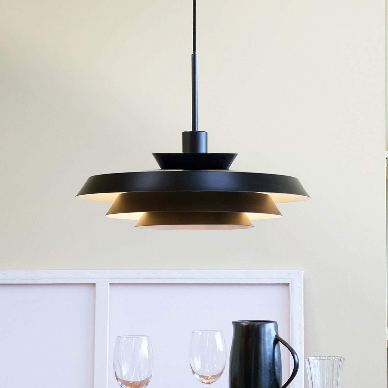 C-Ware Dyberg Larsen Hängelampe Dl44 Schwarz Metall 45 Cm Lampe Leuchte Siehe Text/Foto - 5704709090519