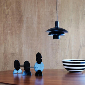 B-Ware Dyberg Larsen Hängelampe Pendelleuchte Morph Schwarz Metall ø 30 Cm E27 Lampe