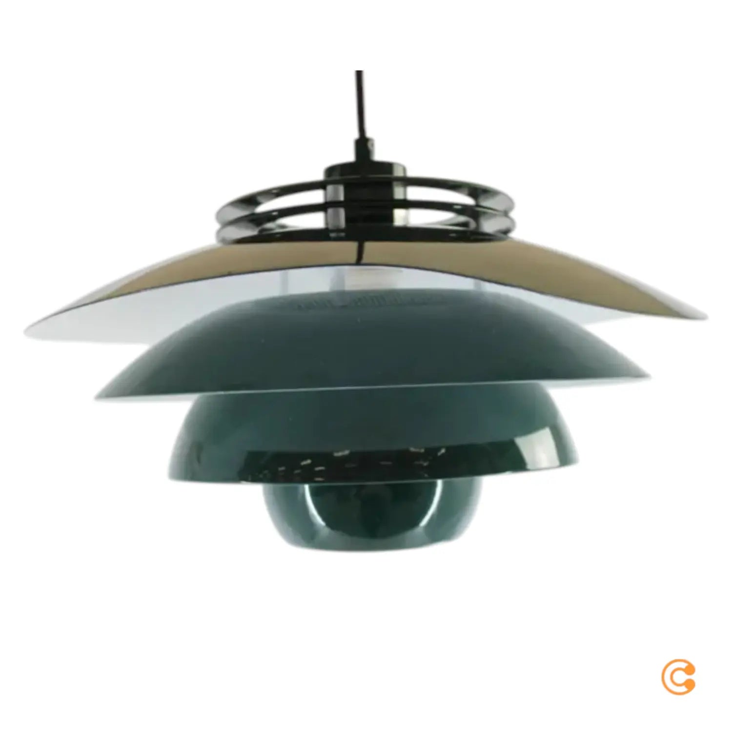 B-Ware Dyberg Larsen Hängelampe Pendelleuchte Metall Grün E27 Fassung Siehe Text/Foto - 5704709064473