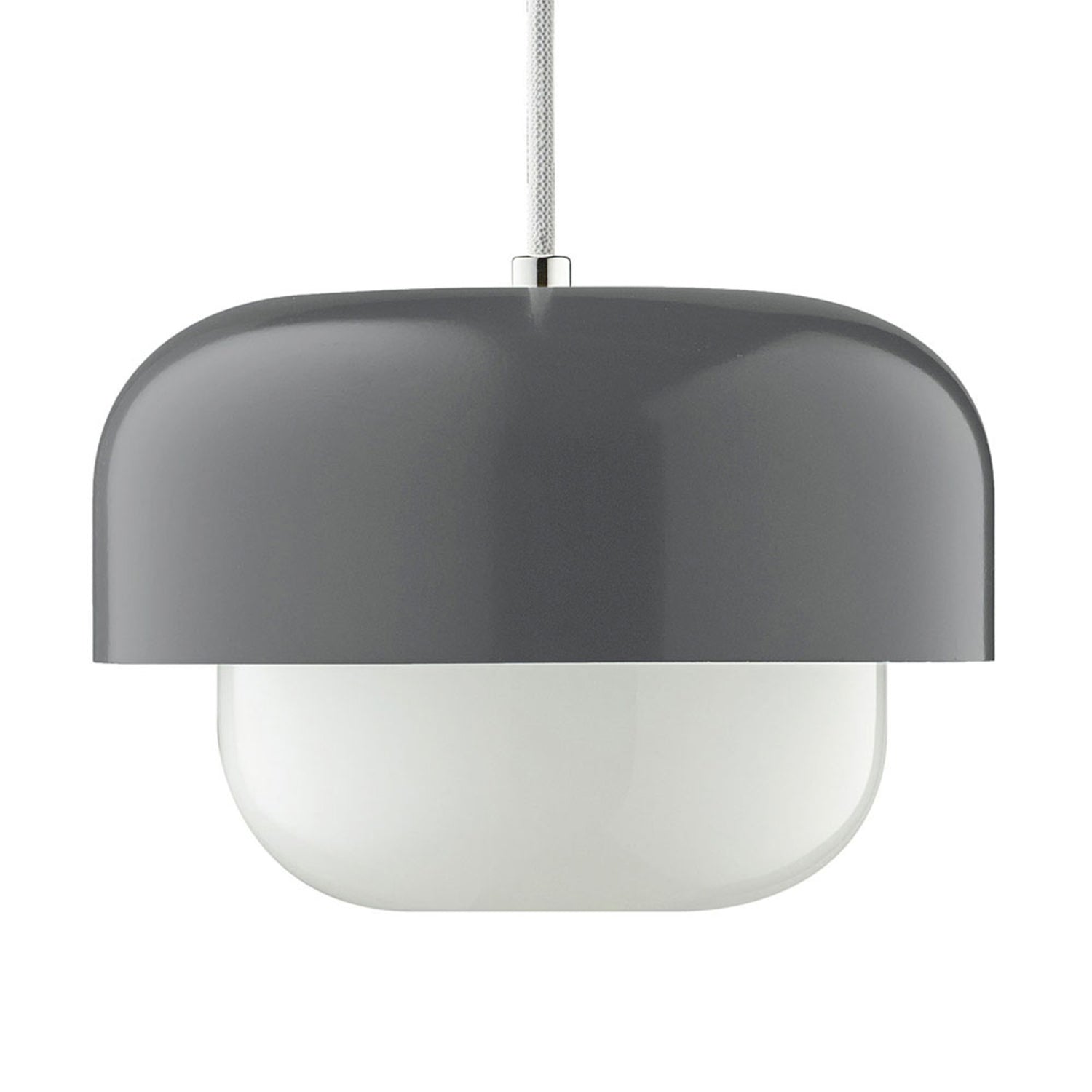 B-Ware Dyberg Larsen Hängeleuchte Pendelleuchte Haipot Dunkelgrau Glas Metall E27 - 5704709080503