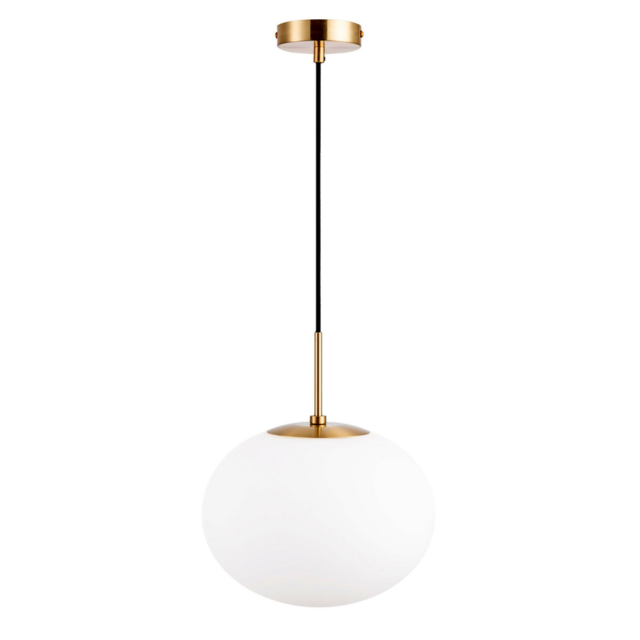 Dyberg Larsen Hängeleuchte Pendelleuchte Princess Lampe Messing Weiß ø 28 Cm B-Ware - 5704709081937