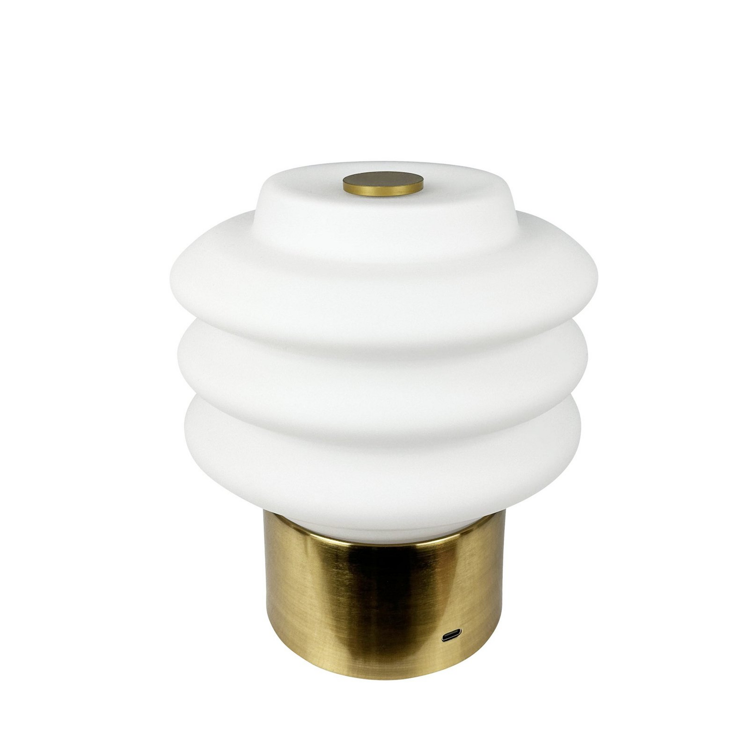 Dyberg Larsen Led Akku Tischlampe Leuchte Tischlampe Diva Messingfarben Akku B-Ware