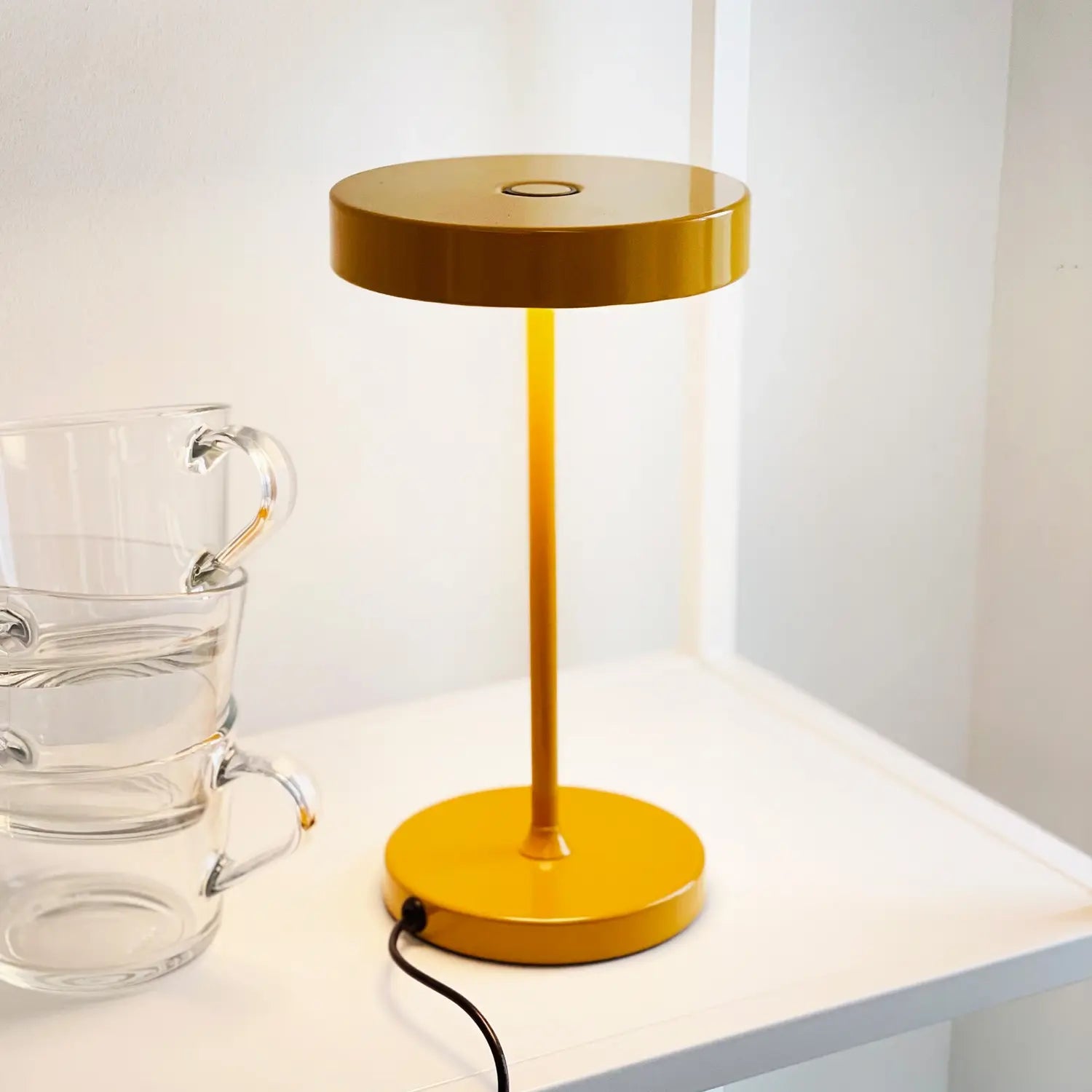 B-Ware Dyberg Larsen Tischlampe Leuchte Led Starlight Gelb Touchdimmer 26 Cm Metall - 5704709094494