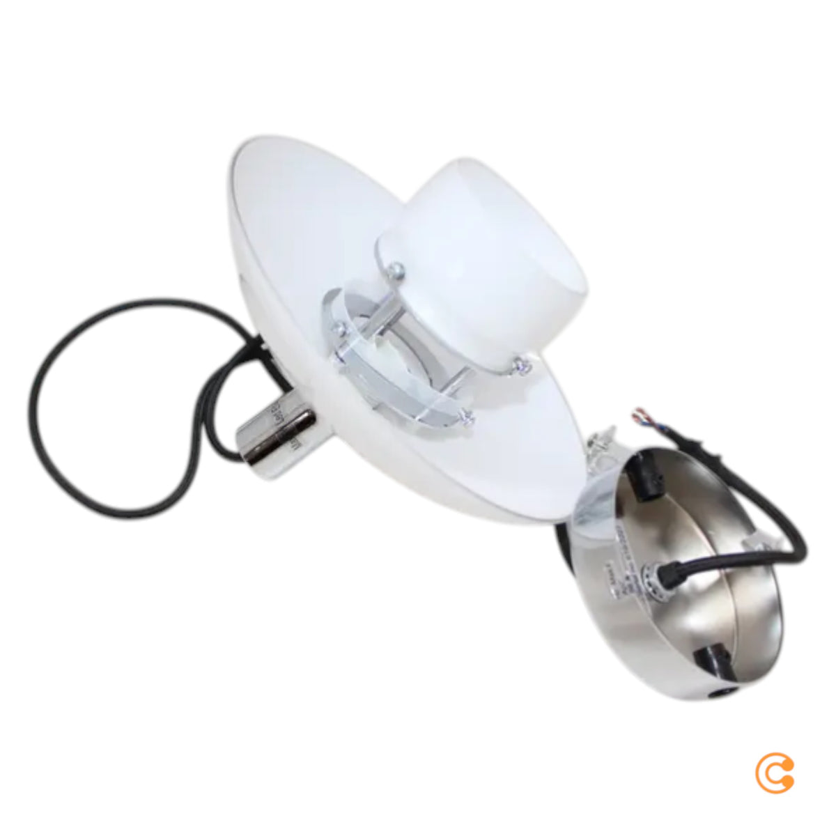 Dyberg Larsen Pendellampe Hängelampe Morph Glas Opal Weiß 21 cm SIEHE TEXT/FOTO - 5704709082361
