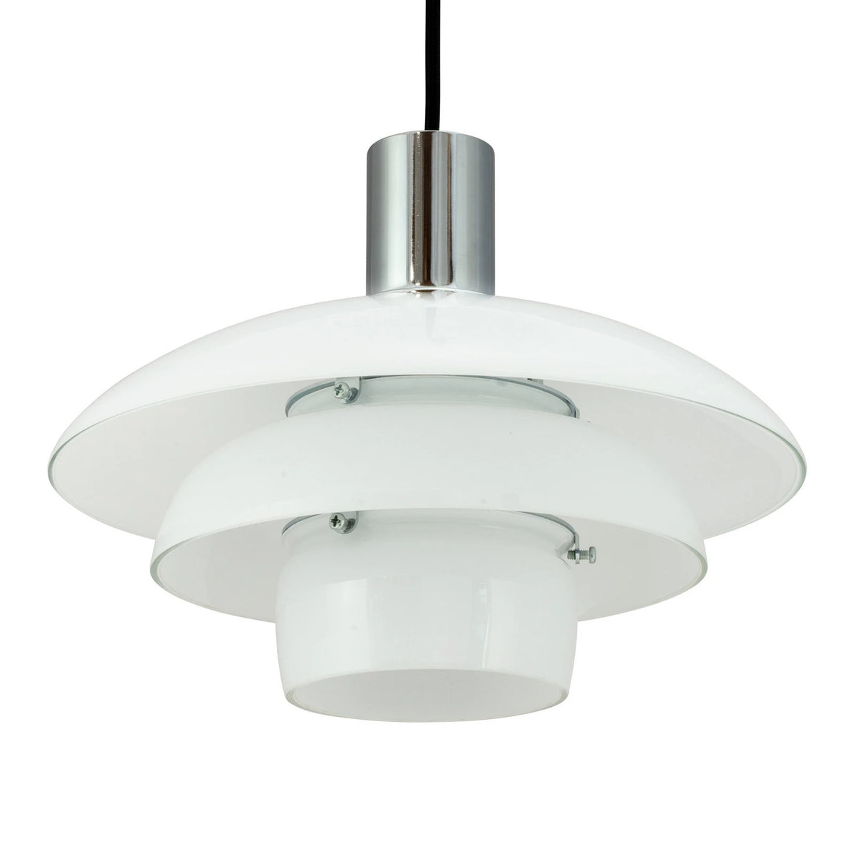 Dyberg Larsen Pendellampe Hängelampe Morph Glas weiß Glaslampe opal 28 cm - 5704709082385