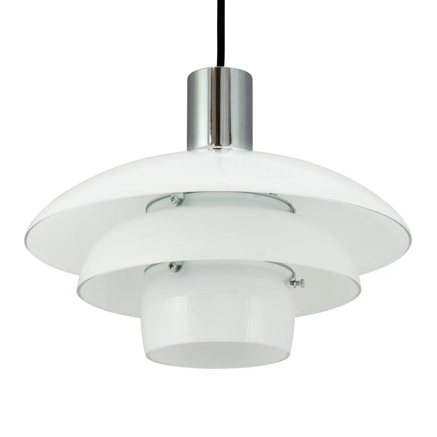 B-Ware Dyberg Larsen Pendellampe Hängelampe Morph Glas Weiß Glaslampe Opal 28 Cm - 5704709082385